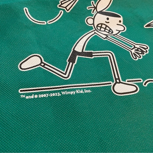 Diary of a Wimpy Kid No Brainer Drawstring Backpack Green Greg - Picture 3 of 7